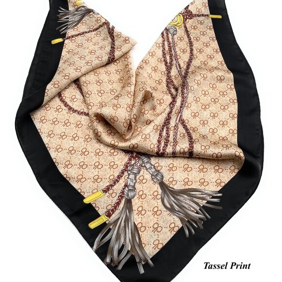 Silk Satin Feel Large Square Fashion Scarf – Versatile Head & Neck Accessory 27. - Picture 2 of 8